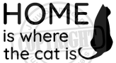 home is where the cat is -MET KAT-  6x3-28 copy